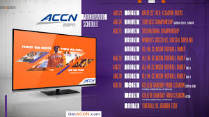 Learn how to add functionality and features to your samsung smart tv by installing apps from the smart hub store. Espn Accn Announce Lineup For Clemson Gt Clemson Tigers Official Athletics Site