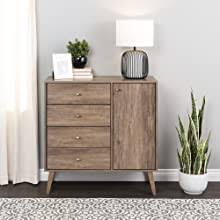 Prepac 2 drawer nightstand there's storage, and then there's efficient storage. Amazon Com Prepac Milo Mid Century Modern Nightstand 2 Drawer White Furniture Decor