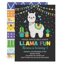 Colorful Llama Birthday Party Boy Fiesta Alpaca Invitation Zazzle Com In 2021 Llama Birthday Boy Birthday Parties Boy Birthday Invitations