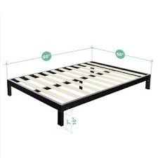 Mia 14 inch platform metal bed frame with headboard / strong wood slat support, king. Zinus Arnav Steel 2000 Platform Bed Frame Queen