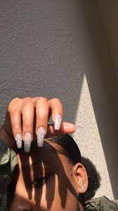20 Beautiful Different Color Coffin Nails Ideas For Prom And Wedding Nails Nailsart Coffinnails Gorgeous Nails Pretty Acrylic Nails Coffin Nails Designs