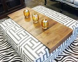 Ottoman Wrap Tray Reclaimed Wood Drink Rest Table For Couch Etsy Ottoman Coffee Table Ottoman Tray Home Decor