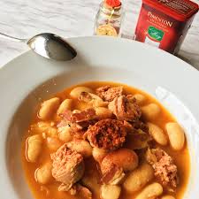 Spanish Fava Bean And Pork Stew Fabada Asturiana Culinary Collective Recipe Pork Stew Fava Beans Stew