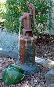Vintage water cistern fountains water features iron faucet water pumps tiny cottage. 15 Hand Pump Water Feature Ideas Water Garden Water Features Water Features In The Garden
