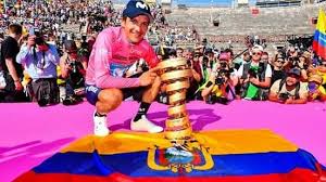 La emoción de richard al ganar el giro de italia. Carapaz Richard Giro D Italia Alejandro Valverde Paris Nice