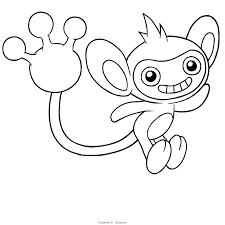 Clefairy's power is establishing friendships but voltorb is not affected. Ambipom Coloring Page Free Coloring Library