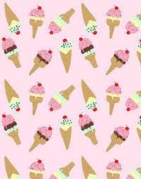 Ice Creame I Would Have This As My Wallpaper Breakfast Lunch Dinner Clothes My Husband I Mean The Pattern Wallpaper Pattern Illustration Pattern
