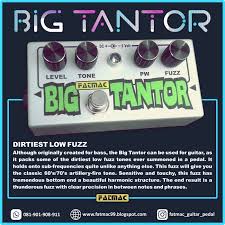 Metalinium (based on krank distortus maximus), efek gitar distorsi buat penggemar a7x bisa coba efek ini. Jual Efek Bass Fatmac Big Tantor Fuzz Kota Semarang Fatmac Tokopedia