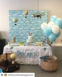 Image Result For Digital Backdrops Air Hot Balloons Hot Air Balloon Baby Shower Baby Shower Balloons Adventure Baby Shower