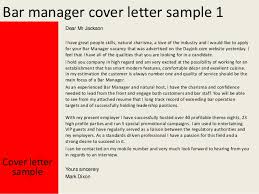 Nov 20, 2019 · the cover letter is an especially telling omission. Bar Manager Cover Letter