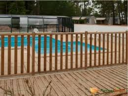 Cloture De Securite En Bois Bombe Pour Piscine L180cm Donegal Barriere Piscine Piscine Bois Piscine