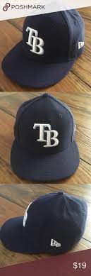 New Era Tampa Bay Rays Blue Size 7 Fitted Hat Fitted Hats New Era Tampa Bay Rays