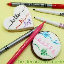 Food coloring marker pens, nomeca 10pcs food grade edible markers food writers sponsored. How To Use Food Coloring Pens To Decorate Cookies And Marshmallows