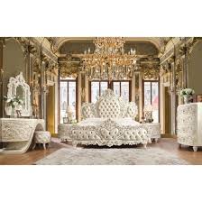 Homey Design Hd 8030 4pc California King Bedroom Set In White Luxury Bedroom Sets Luxurious Bedrooms California King Bedroom Sets