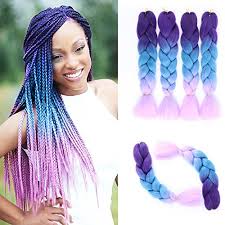 Black hair braids styles watertown, hair braiding styles for black women whitewater, black hair styles braids beaver dam, our hair stylists have spent many years honing their abilities in the art of african. 4pcs Braiding Hair Extensions Jumbo Ombre Braiding Hair Kanekalon Synthetic Twist Braids 24inch Crochet Braid Hair Extension Light Purple A56 Buy Online In Fiji At Desertcart