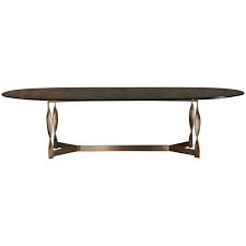 Torsade Long Table With Solid Ebony Wood Top And Bronze Structure In 2020 Ebony Wood Bronze Long Table