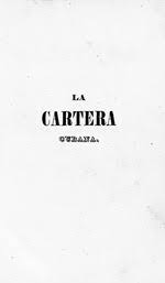 La parola italiana libro deriva dal latino liber.il vocabolo originariamente significava anche corteccia, ma visto che era un materiale usato per scrivere testi (in libro scribuntur litterae, plauto), in seguito per estensione la parola ha assunto il significato di opera letteraria. La Cartera Cubana