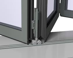 An excellent solution for closing off a large opening whilst still allowing human passage through. Concept Folding 77 Aluminium Sliding Folding Door Product Search