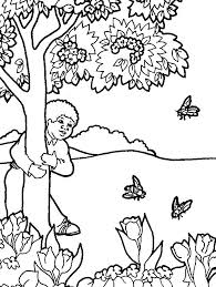 Desene de colorat flori de primavara (2). Desene Cu Peisaje De Primavara Page 1 Line 17qq Com