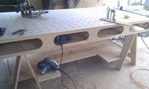 The ultimate work bench | thisiscarpentry, after figuring out the properties of the ultimate work bench, it was time to design it, which is where the fun begins—in the virtual wood shop. Ron Paulk Workbench By Trevor Roth Lumberjocks Com Woodworking Community