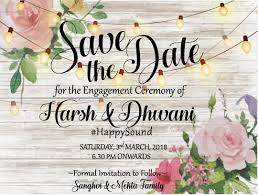 Save the date photo wedding cards. 40 Best Save The Date Invites For Your Indian Wedding Unique Simple Florals More The Urban Guide