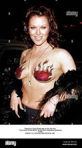 Playboy's Alisha Klass star of the new film. ''The Centre of the World'' at  the film's Hollywood premiere. 17/4/01 Stock Photo 