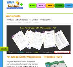 See how far you can get! 7th Grade Math Worksheets Problems Games And More