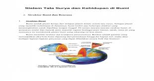 Sistem struktur untuk bangunan gedung dan. Sistem Tata Surya Dan Kehidupan Di Bumi Docx Document