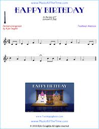 Happy Birthday Clarinet Sheet Music