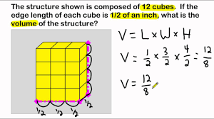Below is an example of how to find the volume if three side lengths are known. Volume Of A Rectangular Prism Composed Of Cubes With Fractional Edge Lengths Youtube