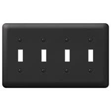 Subminiature toggle switches available in single and double pole with gold or silver plating. Amerelle Devon 4 Toggle Light Switch Wall Plate Cover Matte Black Greydock Com