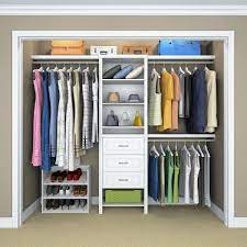 Walk in closet organizers home depot sale, home you need. Closetmaid Impressions Standard 60 In W 120 In W White Wood Closet System 14865 The Home Depot