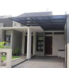 Carport Rumah Minimalis Eksterior Modern Rumah