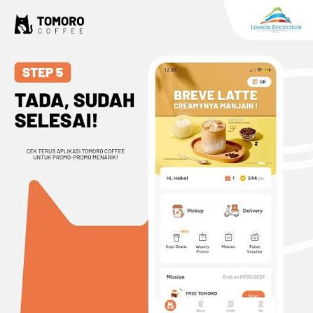 Masih bingung cara download aplikasi Tomoro Coffee? Swipe ke kiri untuk mengikuti tutorialnya✨ Dengan download aplikasi Tomoro Coffee banyak benefit yg bisa kamu dapatkan, Jadi jangan sampai ga download yaa✨🫰🏻
