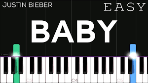 Justin Bieber Baby Ft Ludacris Easy Piano Tutorial Youtube