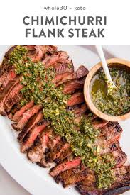 Chimichurri Flank Steak Recipe Flank Steak Recipes Chimichurri Christmas Food Dinner