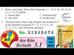 Kumpulan buku bahasa inggris kelas 8 revisi 2018 kunci jawaban agama islam kelas 6 kurikulum 2013 kunci jawaban agama islam kelas 7 kurikulum 2013 kunci jawaban agama islam kelas 8 bab 2 kunci jawaban agama islam kelas 8 bab 2 hal 31 kunci jawaban agama islam kelas 8 bab 2 hal 31 ayo berlatih kunci jawaban agama islam kelas 8 bab 2 hal 31 brainly kunci jawaban agama islam kelas 8 bab 2 hal 31. Ayo Kita Berlatih 3 1 Nomor 1 2 3 4 5 6 7 8 Kelas 8 Smp Mts Relasi Fungsi Mtk Buku Bse Halaman 86 Youtube