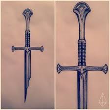 Narsil Sword For Jake Sword Tattoo Lord Of The Rings Tattoo Lotr Tattoo