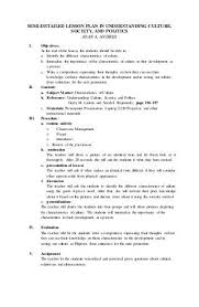 Characteristics Of Culture Lesson Plan In 2020 4a S Lesson Plan Lesson Plans Template High School Lesson Plan Examples