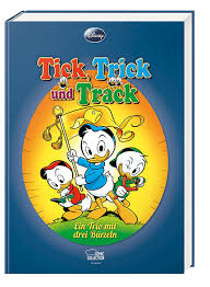 Huey, dewey, and louie) sind die neffen donald ducks und leben bei ihrem onkel in entenhausen.die drei sind pfadfinder beim fähnlein fieselschweif und haben stets das schlaue buch bei sich, welches die antworten zu fast allen gestellten und ungestellten fragen enthält. Tick Trick Und Track Ein Trio Mit Drei Burzeln 29 99 Egmont Shop