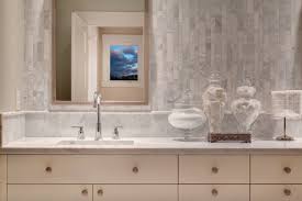 Tumbled marble presents you with a look that is unlike any other type of material. Marble Bathroom Backsplash Houzz