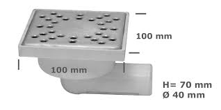 Iti asiguram transport gratuit si garantie. Sifon Pardoseala Baie 10x10 Cm Evacuare 40 Mm Gamma Utilul