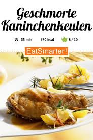 Geschmorte Kaninchenkeulen Rezept In 2020 Kaninchenkeulen Fettarme Gerichte Rezepte