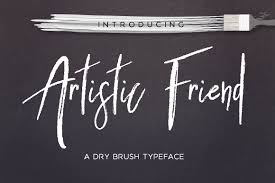 Artistic Friend Rough Fontlot Com