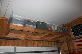 This is overhead diy garage storage plan which would require you to spend around 5 hours and total cost would be around $210. Diy Overhead Garage Shelves Plans