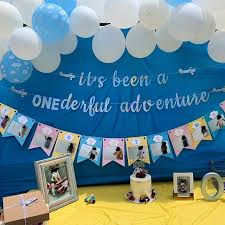 It S Been A Onederful Adventure With 12 Month Garland Etsy In 2020 Birthday Themes For Boys Baby Boy 1st Birthday Party First Birthday Banners