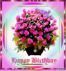 Wishing you a romantic happy birthday! Top 10 Beautiful Happy Birthday Quotes Images And Animations Happy Birthday Flowers Gif Happy Birthday Hearts Birthday Wishes Greetings