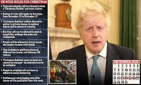 Thousands of trucks were waiting in kent, england, on thursday, december 24, as officials worked uk transport secretary grant shapps said 2,367 tests were given as of midday on christmas eve. Coronavirus Uk Restrictions Will Be Eased For 5 Days Over Christmas Daily Mail Online