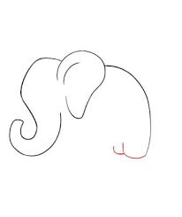 Draw a large circle in the middle of your sheet of paper. How To Draw An Elephant For Kids Easy Draw Central