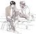 How To Draw A Person Sitting On A Couch Easy